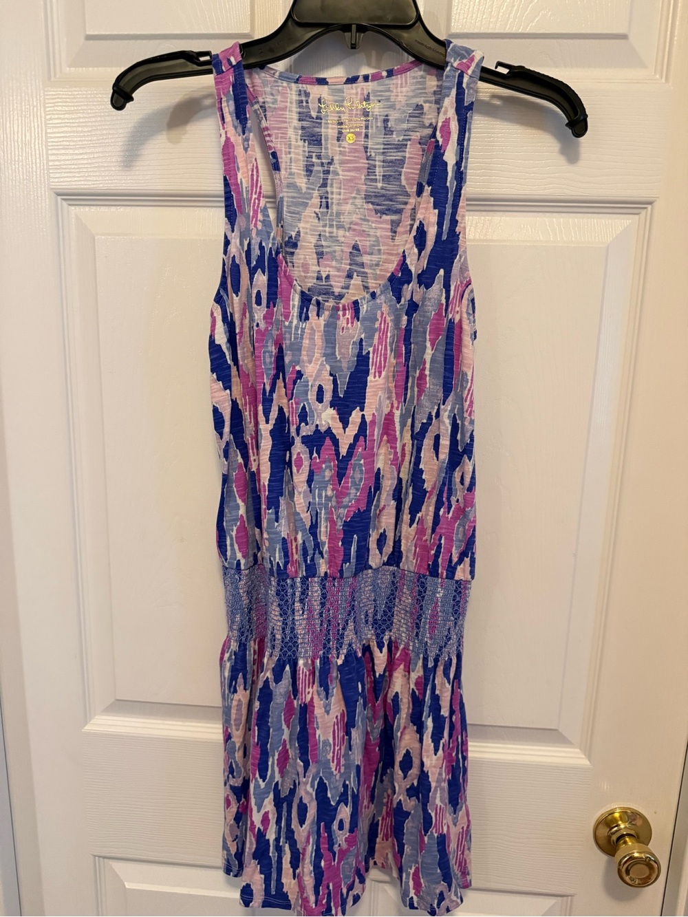 Lilly Pulitzer Blue, Pink & White Printed Sleeveless Mini Dress